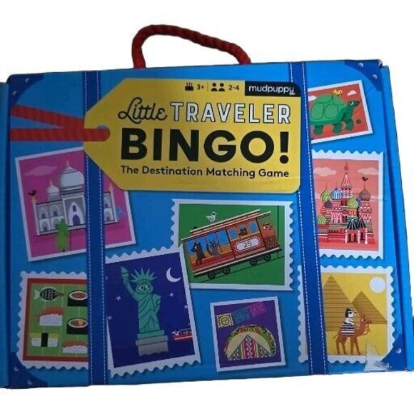 Little Traveler Bingo - The Destination Matching Game By MUDPUPPY 2-4 Players - Picture 7 of 9